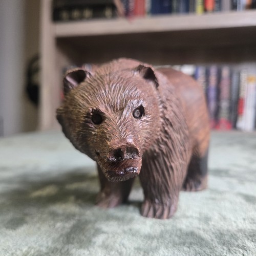 Ironwood grizzly bear figurine - bear,