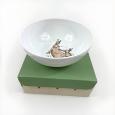 Two Bad Mice Staffordshire England Bowl Rabbits Bunny Collectable Ceramic In Box