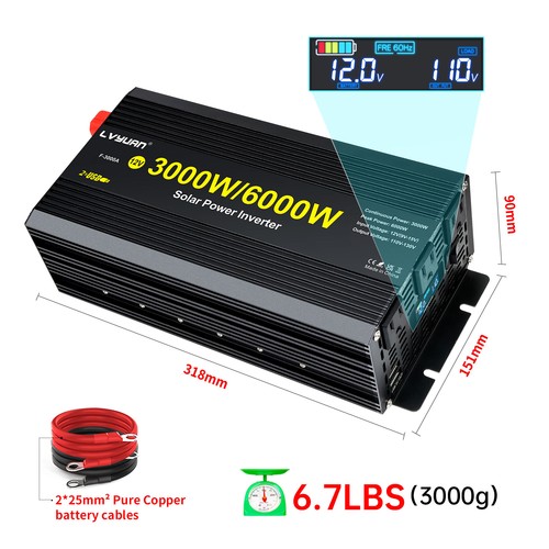 3000w 6000w power inverter - 3000w,