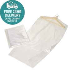 GARMENT COVERS FILM DRY CLEANERS CLEAR POLYTHENE PLASTIC BAGS CLOTHES BAG BAGS