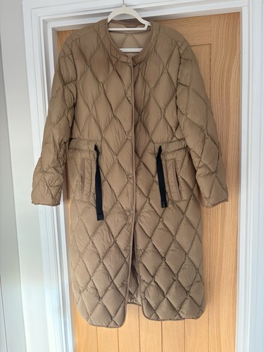 Zara caramel puffer coat - zara,