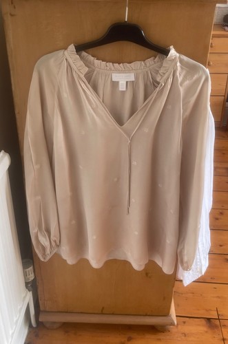 White company blouse beige - white,