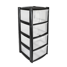 3/4/5/6 Large Drawer Plastic Tower Trolley for School Office Home Desk Storage