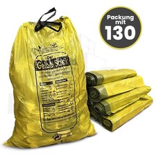 Bin Liners, Yellow Bin - 1 - 50 Rolls - Yellow Rubbish Bags, Recycling Bin Liners