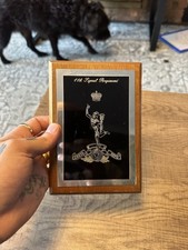 11th signal regiment military army plaque wood metal Black