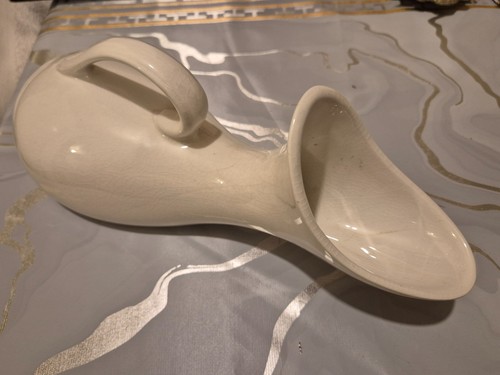 Antique ceramic invalid feeder - invalid,