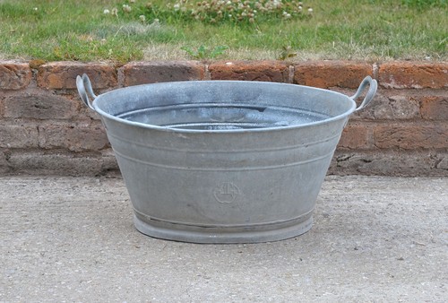 Old galvanised washing - galvanised,