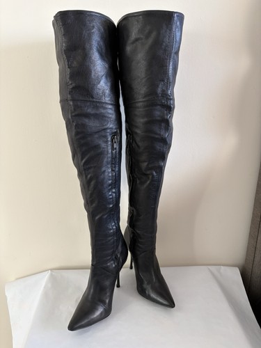 Office london black - black, leather