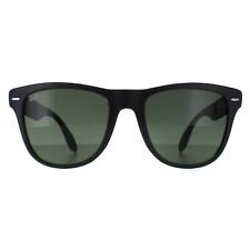 Ray-Ban Sunglasses Folding Wayfarer 4105 Matt Black Green 601S Large 54mm