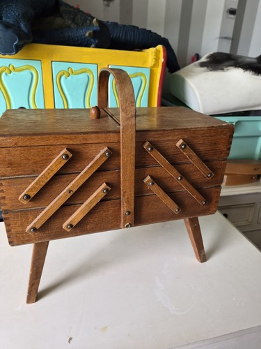 Vintage sewing box legs - vintage, on