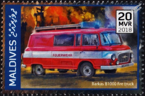 Barkas b1000 van fire - barkas,