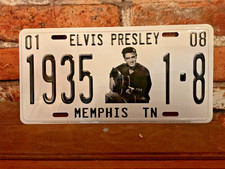 Full Size Classic Elvis Presley License Plate...Ships Free!