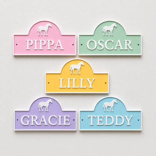 Personalised name horse door - name,