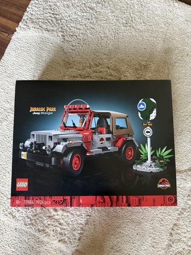 Lego jurassic park jeep - park,