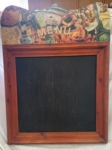 Vintage wooden menu - vintage, blackboard