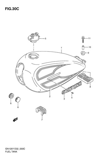 Suzuki genuine bolt gn125 - genuine,