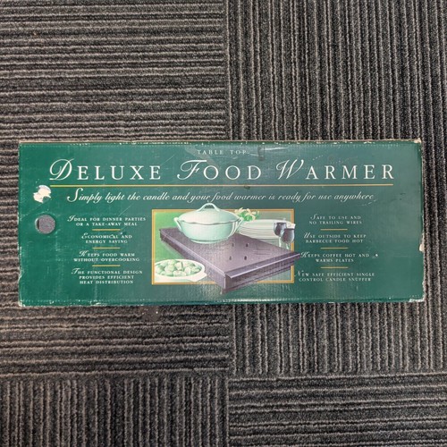 Deluxe table top food warmer - deluxe,