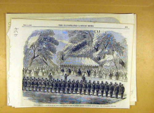 Old antique print 1860 - antique,