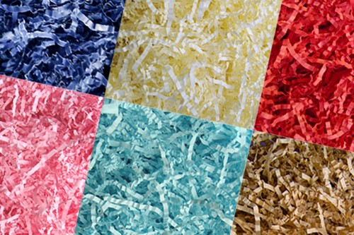 Crinkle zig zag shredded - zig,