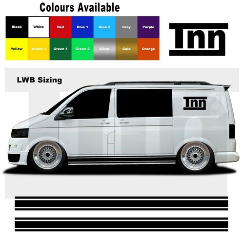 Side stripe stickers - stripe, vw