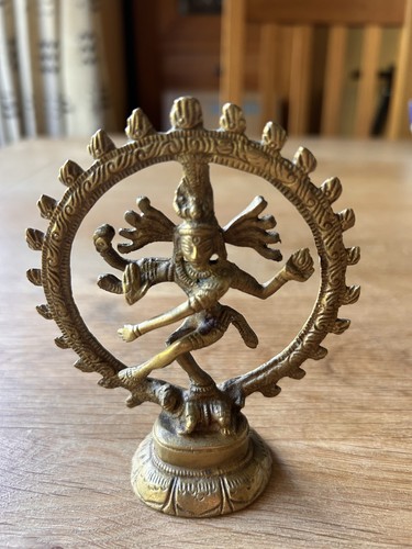 Small vintage brass hindu - small,