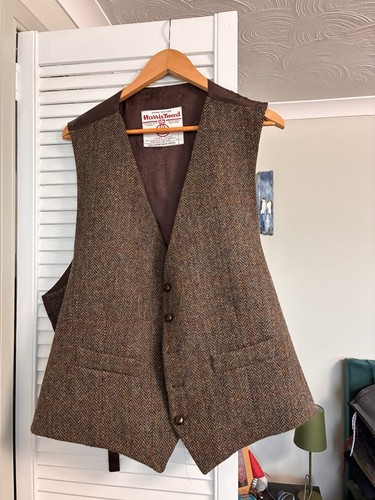 Harris tweed waistcoat - tweed,