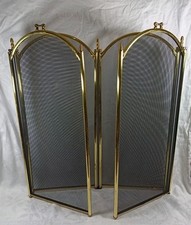 Brass Folding Fire Screen