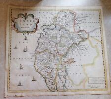1695 JOHN MORDEN MAP CUMBERLAND CAMDENS BRITANNICA HAND COLOURED Swale Awnsham