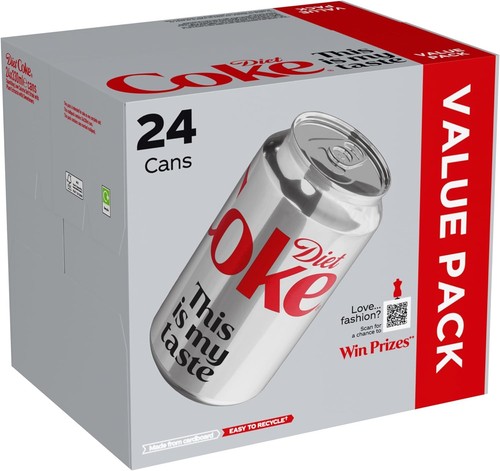 Diet coke can cola - can, ml