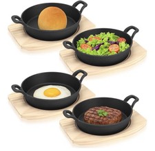 1pc Cast Iron Sizzler Platter