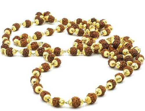 Rudraksha gold plated - plated, mala