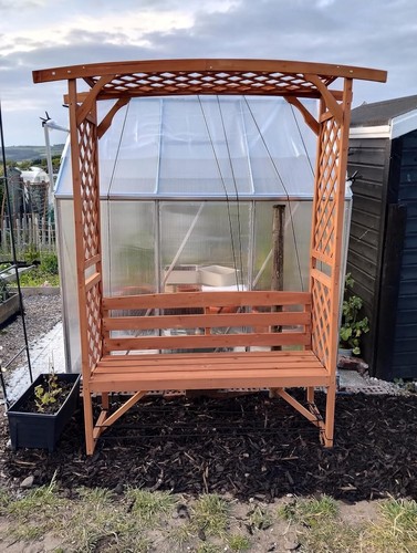 Patio garden bench arch - bench,