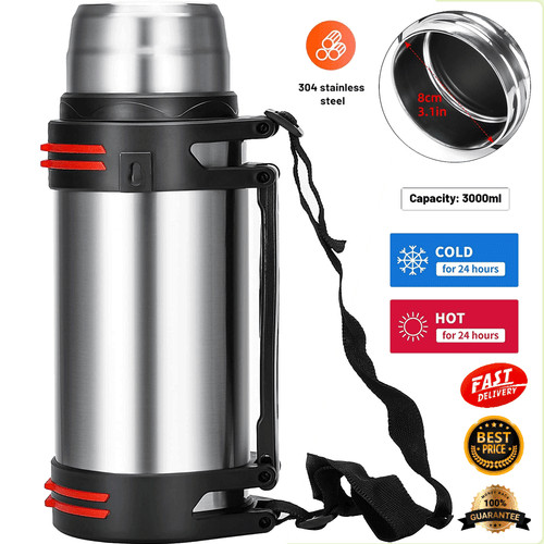 Lit stainless steel airpot - stainless,