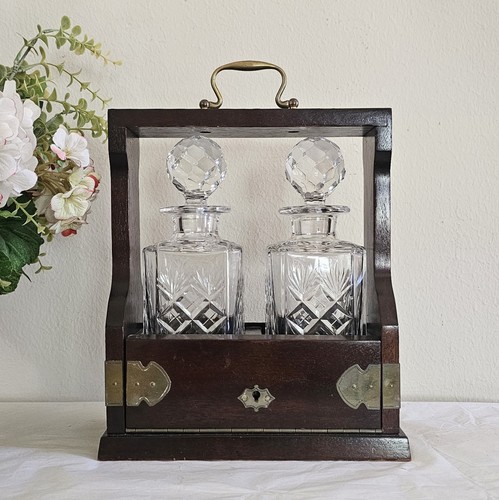Antique tantalus set - antique,
