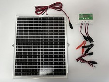 12V 25W Solar Panel Kit SAE Cable W/Bracket Battery Charger for Boat RV Camping