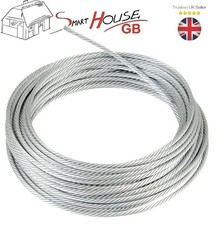3mm Extra Strong Galvanised Steel Wire Rope Cable Rigging THE MORE THE CHEAPER