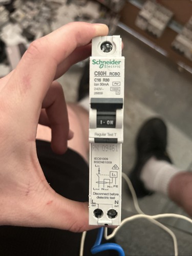 Schneider electric c60h rcbo - electric,