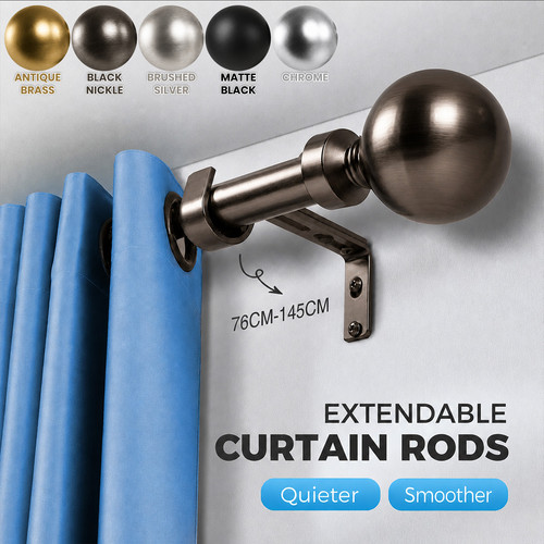 Extendable curtain poles for - curtain,