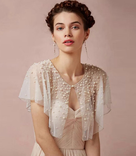 Wedding wrap shawl short full - wedding,