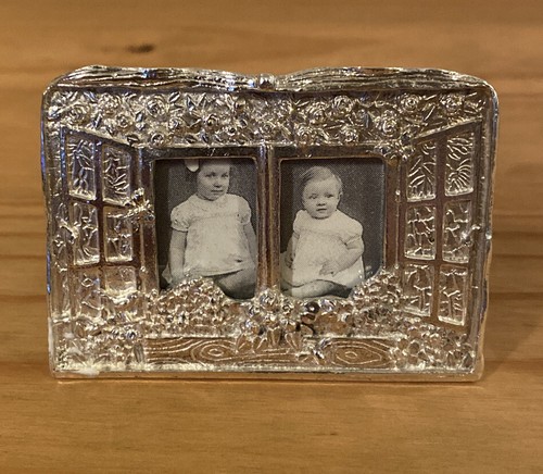 Silver scenes mini photo frame - silver,