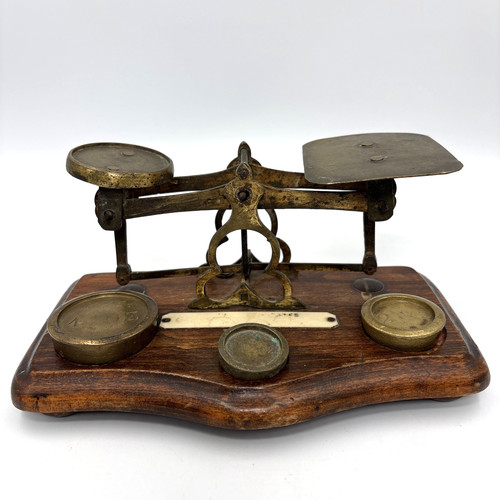 Antique brass postal - antique,