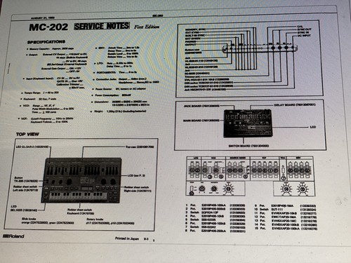 Roland 202 service manual - roland,