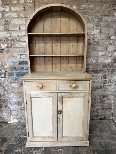 Antique rustic pine arched top - rustic,
