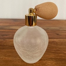 Vintage frosted crackle glass