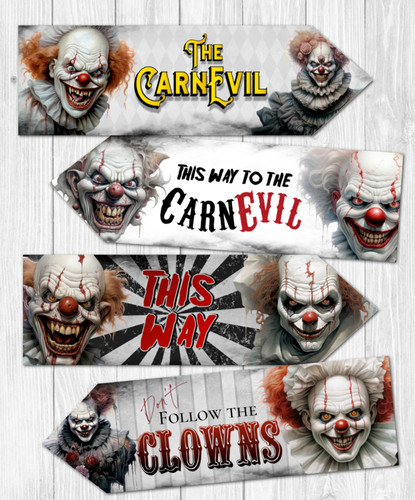 Horror clown halloween - horror,