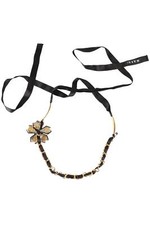 MARNI GOLD ACRYLIC NECKLACE
