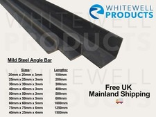 Mild Steel Angle Iron Bar | Sizes 20mm-75mm | Lengths 100mm-1500mm