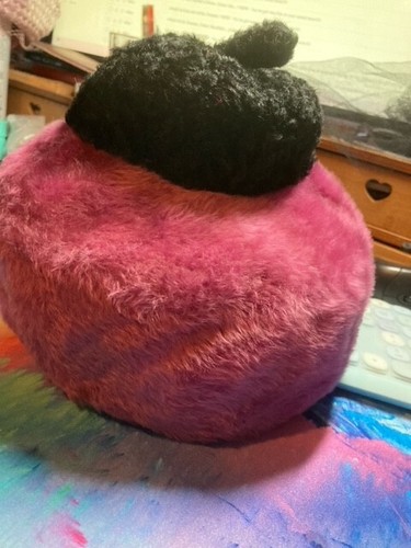 Vintage purple black fur - vintage, &