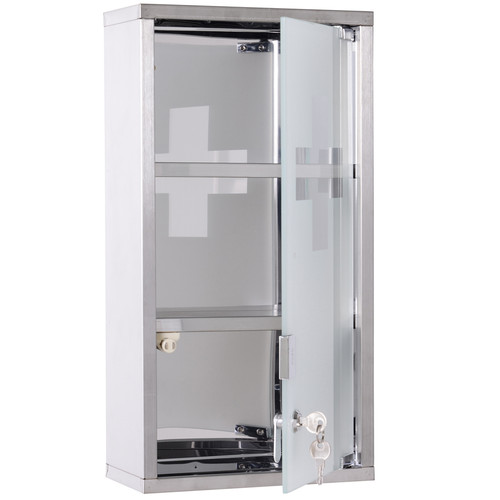 Wall mounted medicine cabinet - mounted,