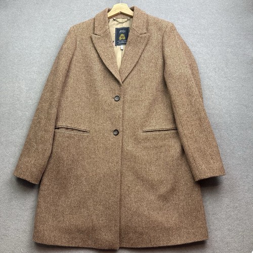Joules tweed coat camel - coat, 14